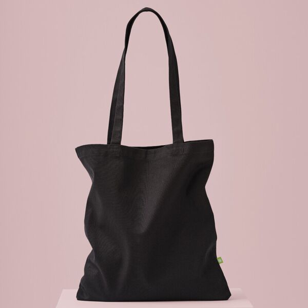 Premium organic canvas shopper long handle Thumbnail