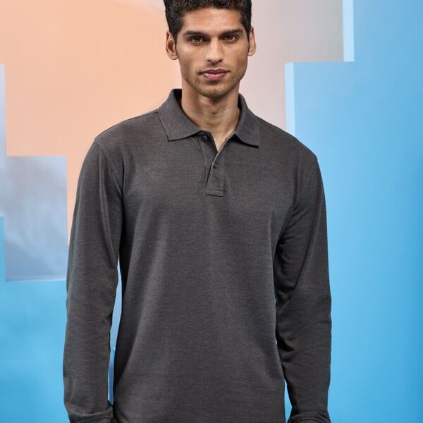 Men's classic fit long sleeved polo Thumbnail
