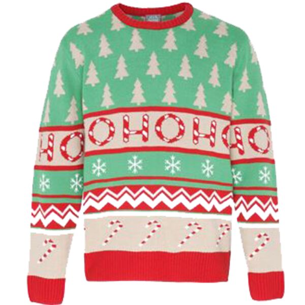 Ho Ho Ho Christmas Jumper Adults Thumbnail