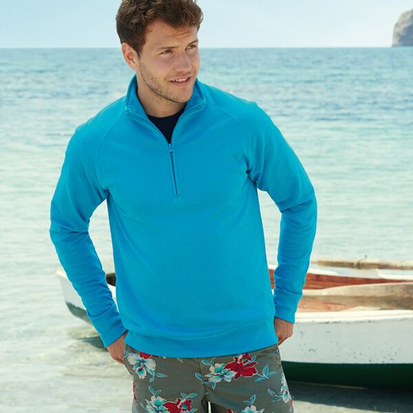 Lightweight zip neck sweatshirt - FC Thumbnail